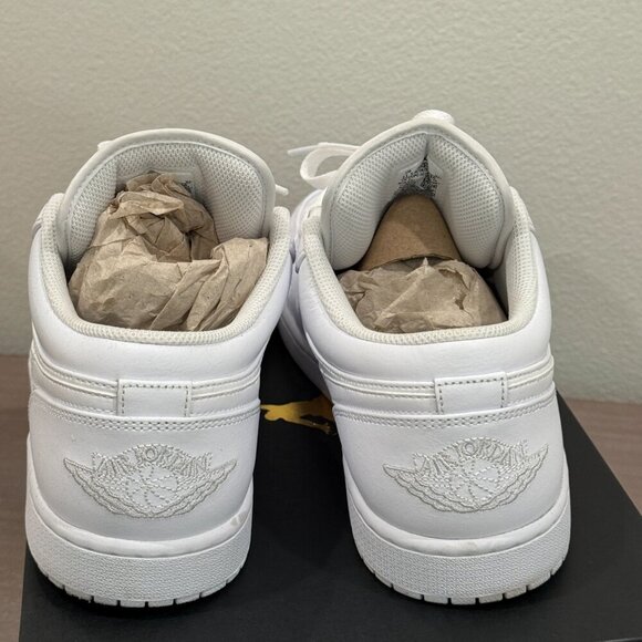 Nike Air Jordan 1 Retro Low Size 11 Triple White - Picture 7 of 8
